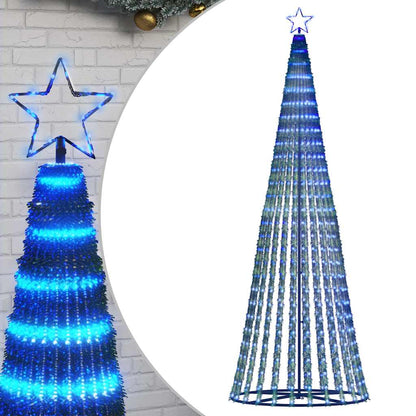LED-kerstboom 475 LEDs 247 cm blauw