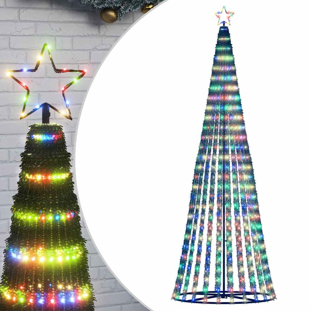 LED-kerstboom 475 LEDs kleurrijk 247 cm