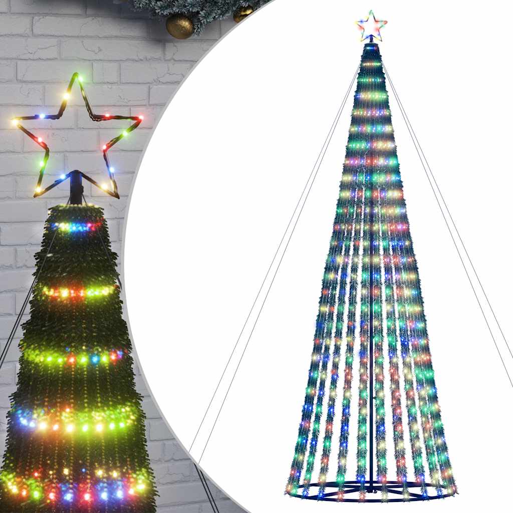 LED-kerstboom 1028 LEDs kleurrijk 403 cm