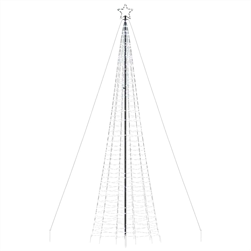 LED-kerstboom met spikes 1534 LEDs 500 cm koud wit