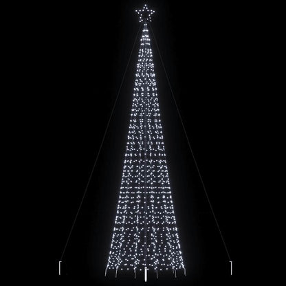 LED-kerstboom met spikes 1534 LEDs 500 cm koud wit