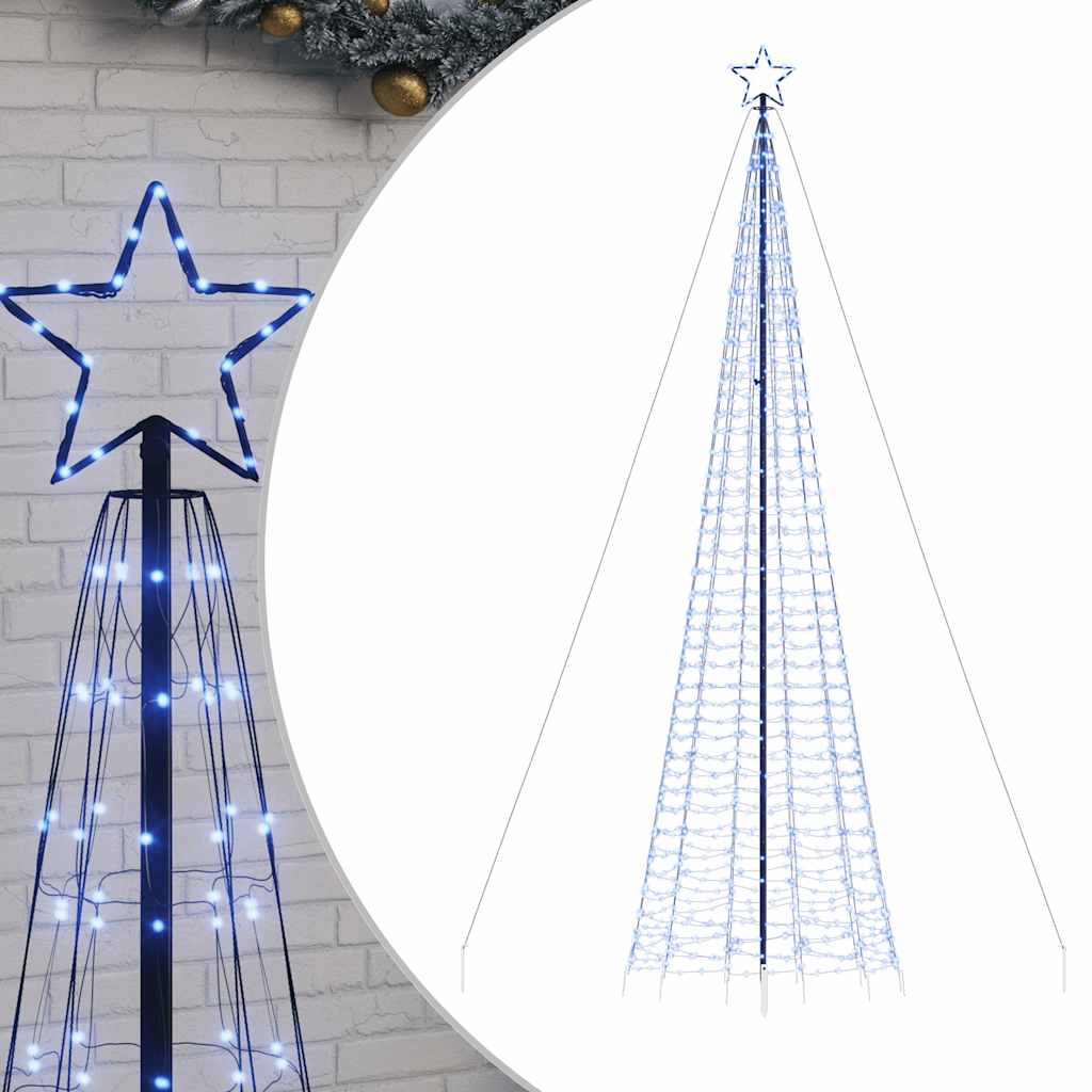 Light cone with ground spikes 1534 blue LEDs 500 cm
