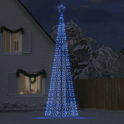 Light cone with ground spikes 1534 blue LEDs 500 cm