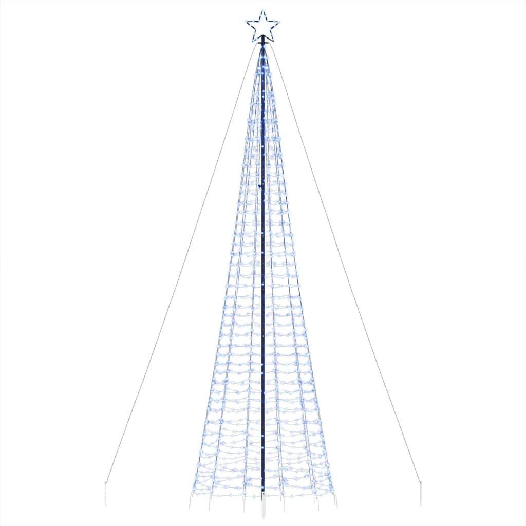 Light cone with ground spikes 1534 blue LEDs 500 cm