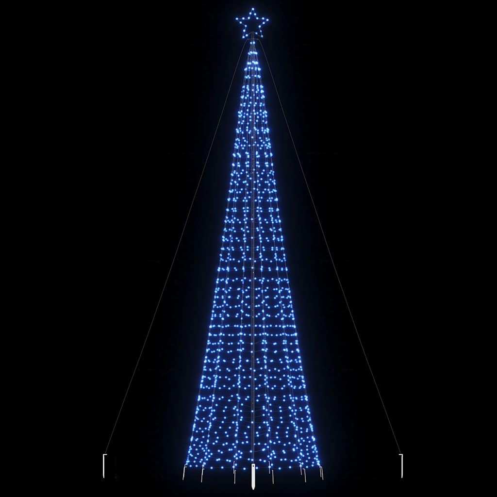 Light cone with ground spikes 1534 blue LEDs 500 cm
