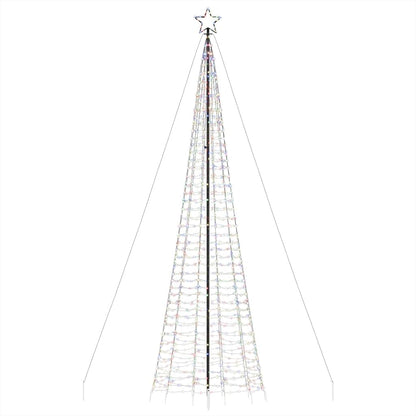LED-kerstboom met spikes 1534 LED's 500 cm kleurrijk