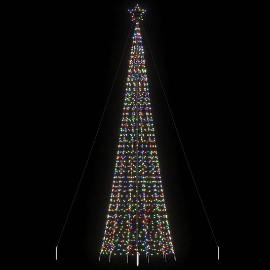 LED-kerstboom met spikes 1534 LED's 500 cm kleurrijk