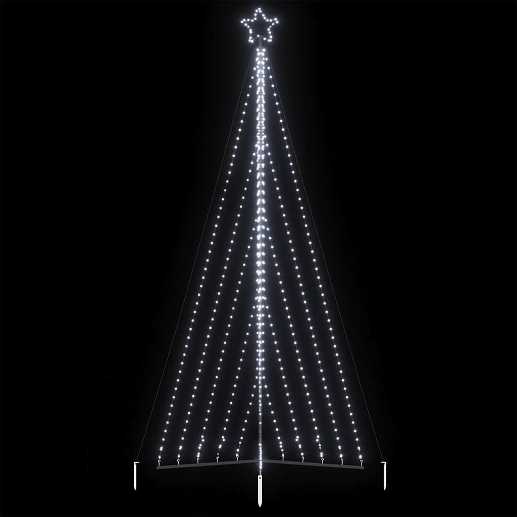 Weihnachtsbaumbeleuchtung 570 kaltweiße LEDs 399 cm