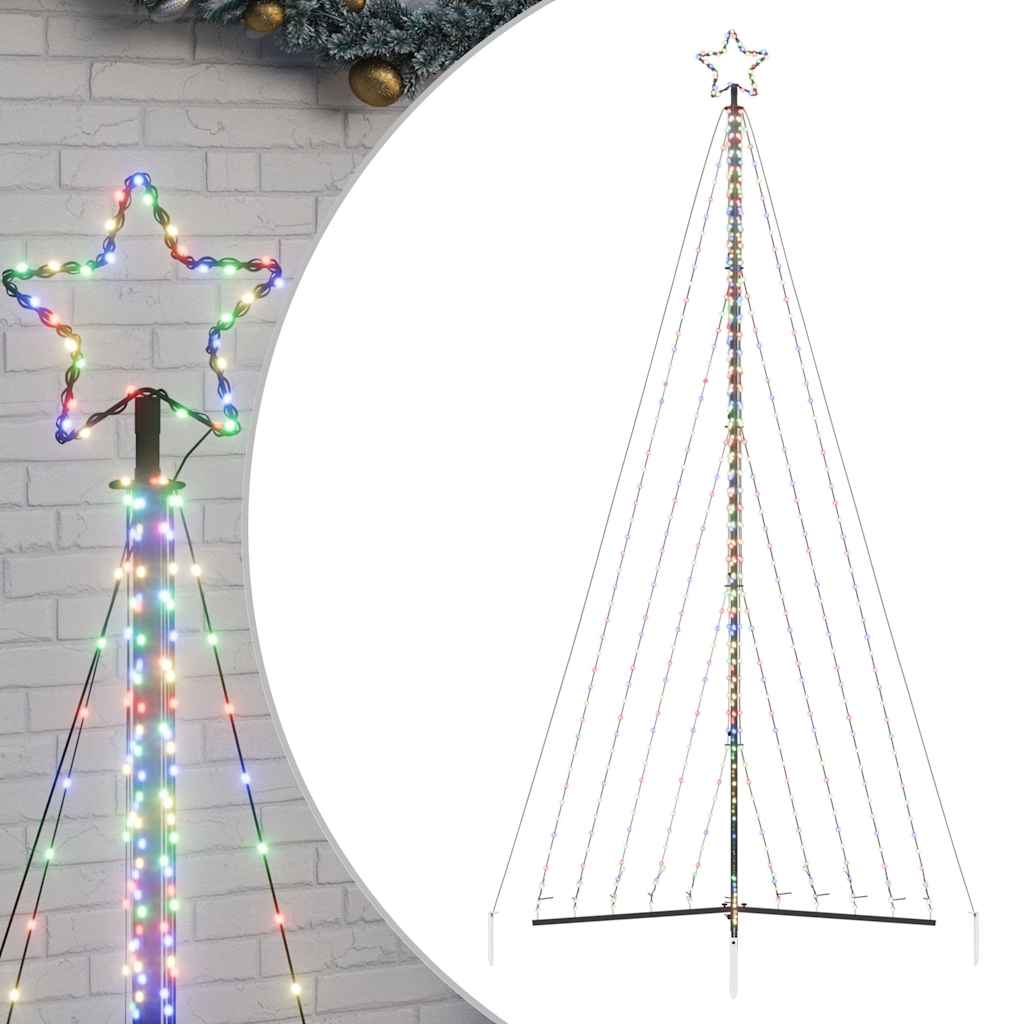 Weihnachtsbaumbeleuchtung 570 bunte LEDs 399 cm