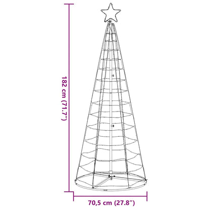 LED-kerstboom 200 LEDs warm wit 180 cm
