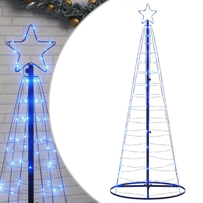 LED-kerstboom 200 LEDs 180 cm blauw
