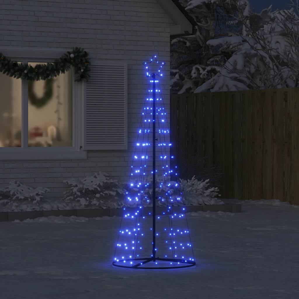 LED-kerstboom 200 LEDs 180 cm blauw