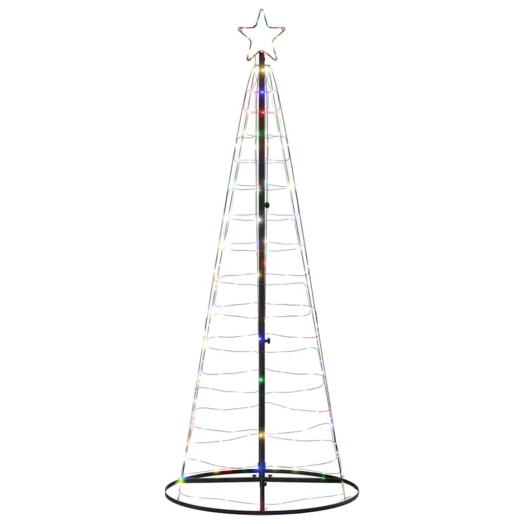LED-kerstboom 200 LEDs kleurrijk 180 cm