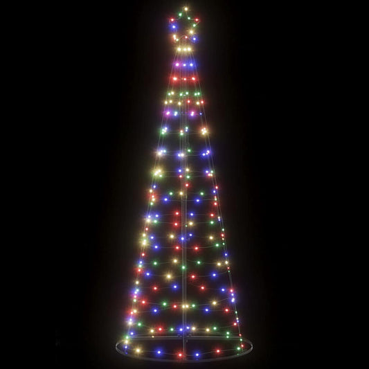 LED-kerstboom 200 LEDs kleurrijk 180 cm