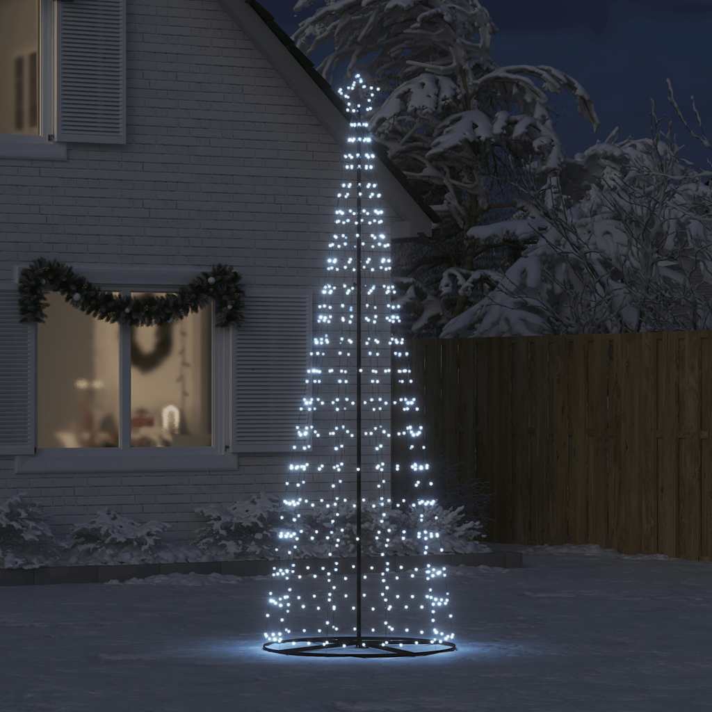 LED-kerstboom 550 LEDs koud wit 300 cm