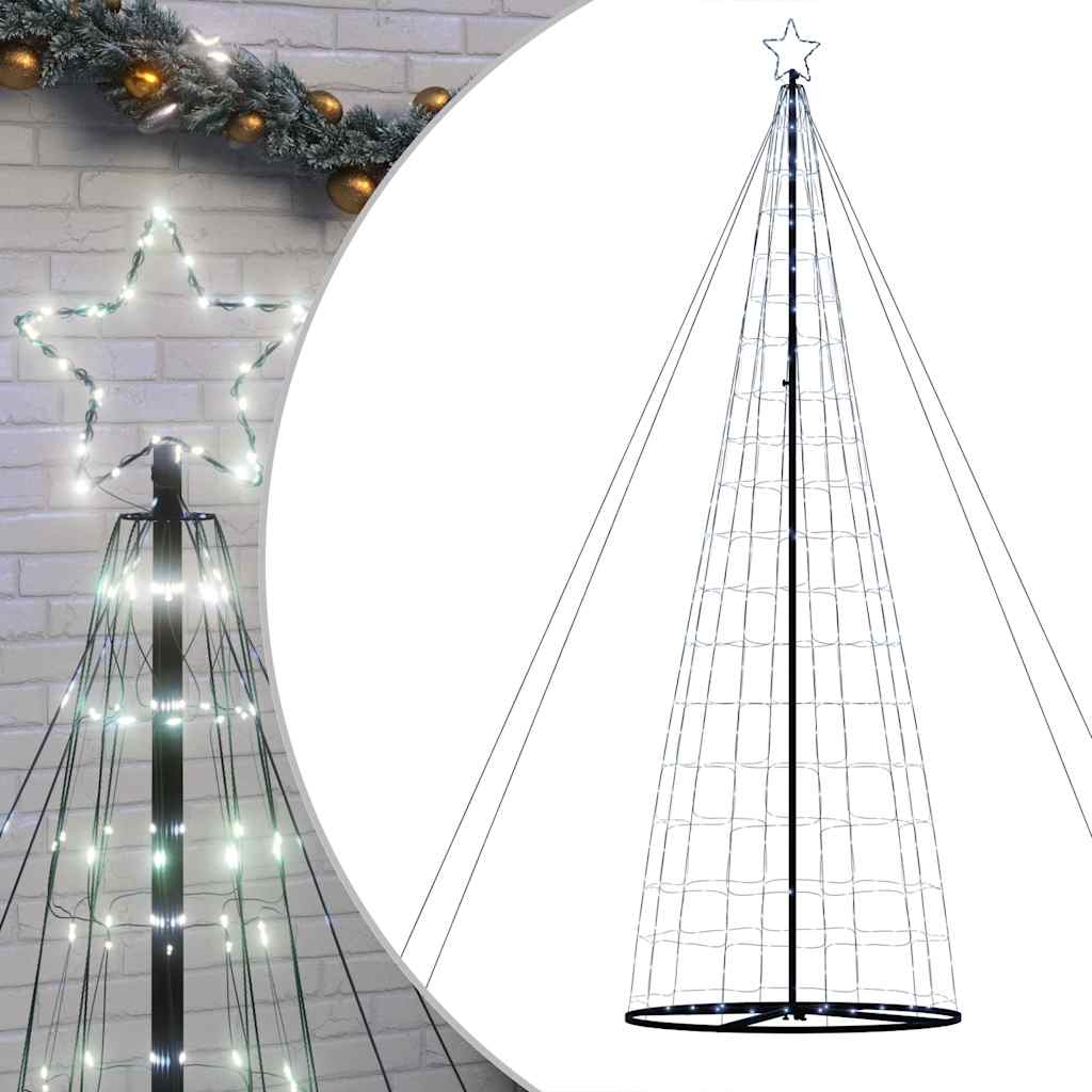 LED-kerstboom 1534 LEDs koud wit 500 cm