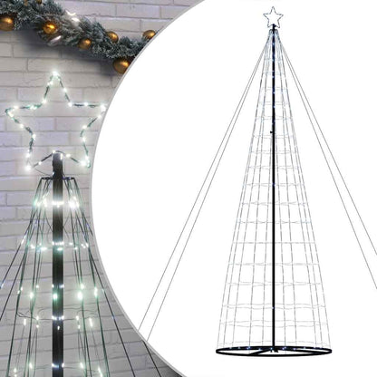 LED-kerstboom 1534 LEDs koud wit 500 cm