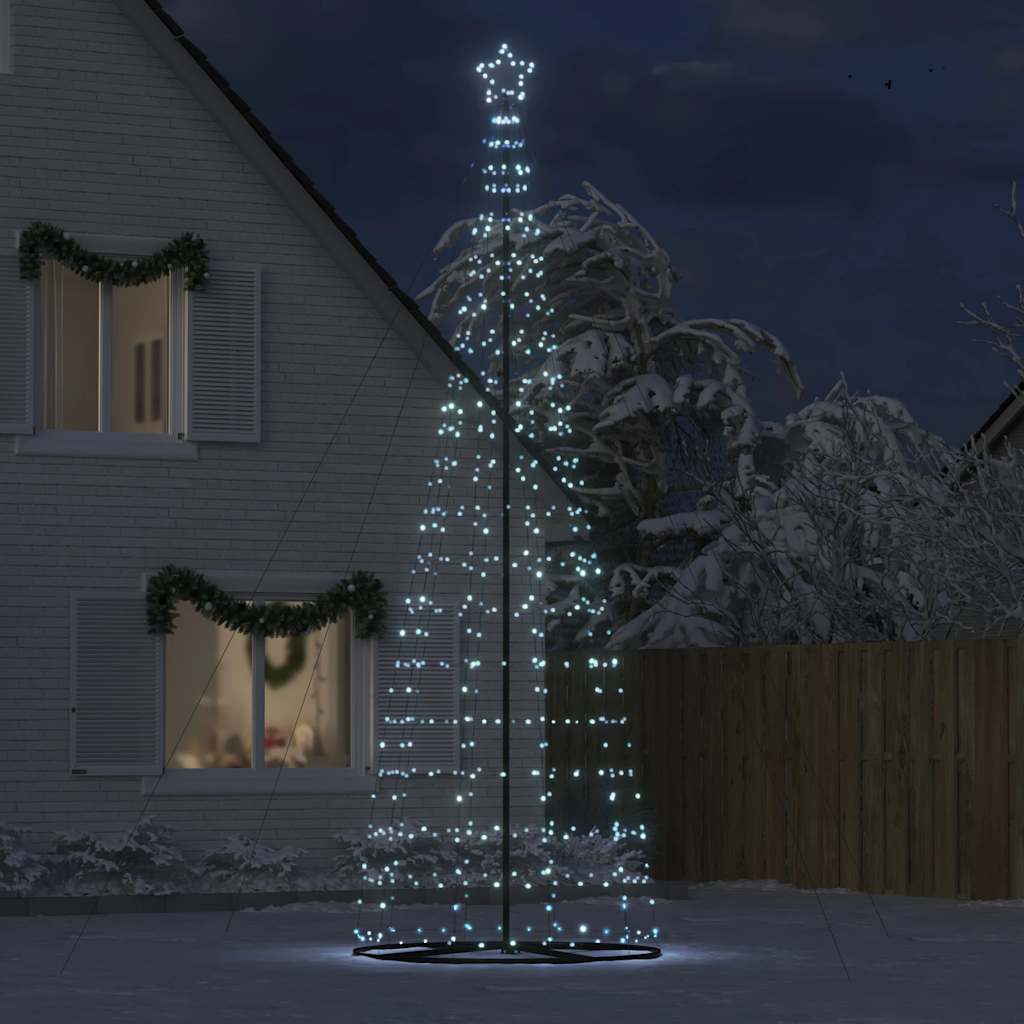 LED-kerstboom 1534 LEDs koud wit 500 cm
