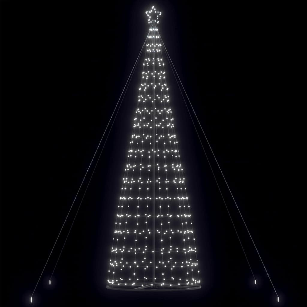 LED-kerstboom 1534 LEDs koud wit 500 cm