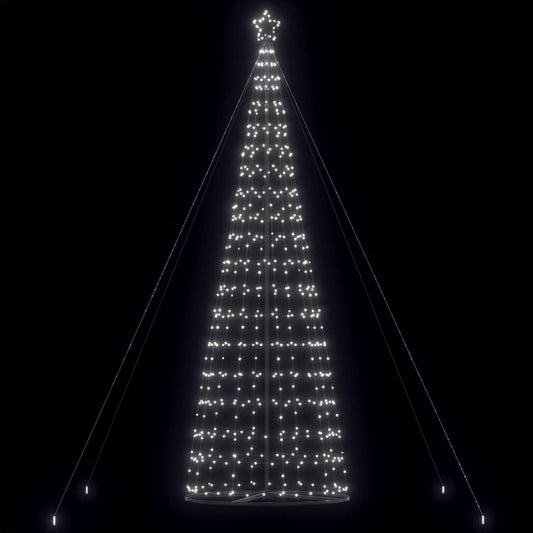 LED-kerstboom 1534 LEDs koud wit 500 cm