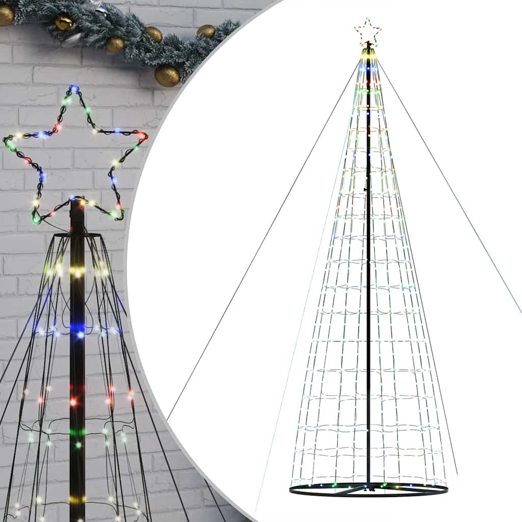 LED-kerstboom 1534 LEDs kleurrijk 500 cm