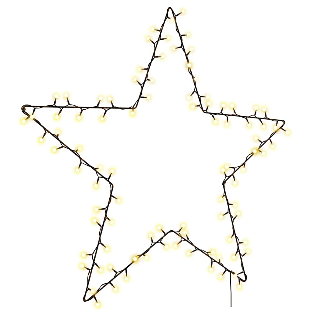 Christmas lights star silhouette 115 LEDs warm white