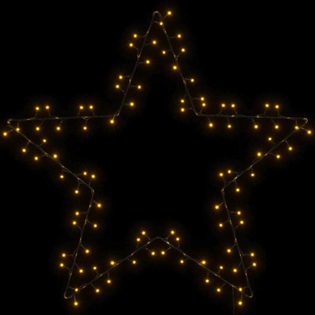 Christmas lights star silhouette 115 LEDs warm white