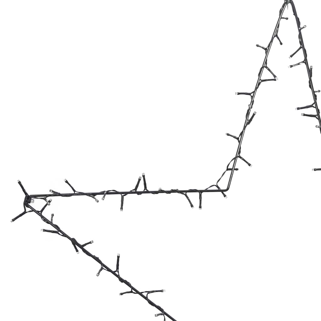 Christmas lights star silhouette 115 LEDs warm white