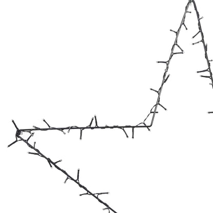 Christmas lights star silhouette 115 LEDs warm white