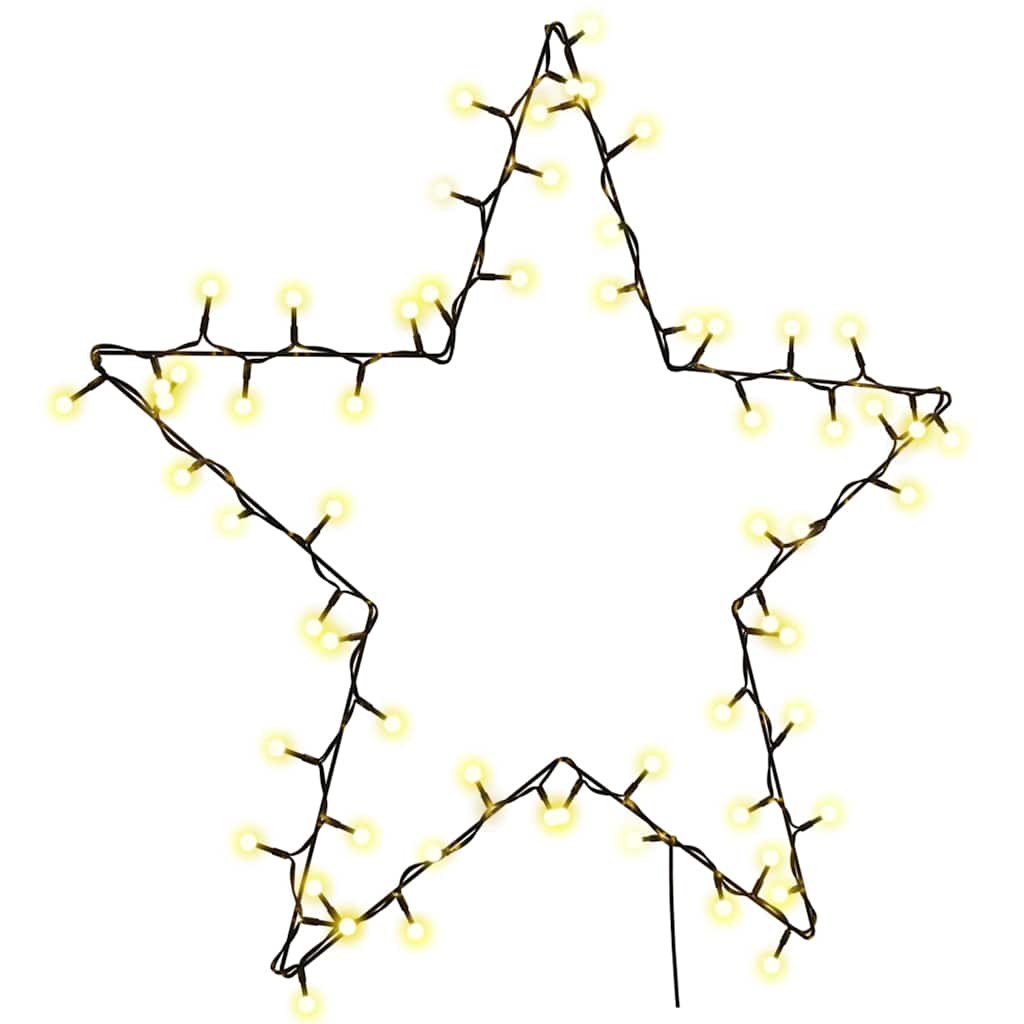 Christmas lights star silhouette 80 LEDs warm white
