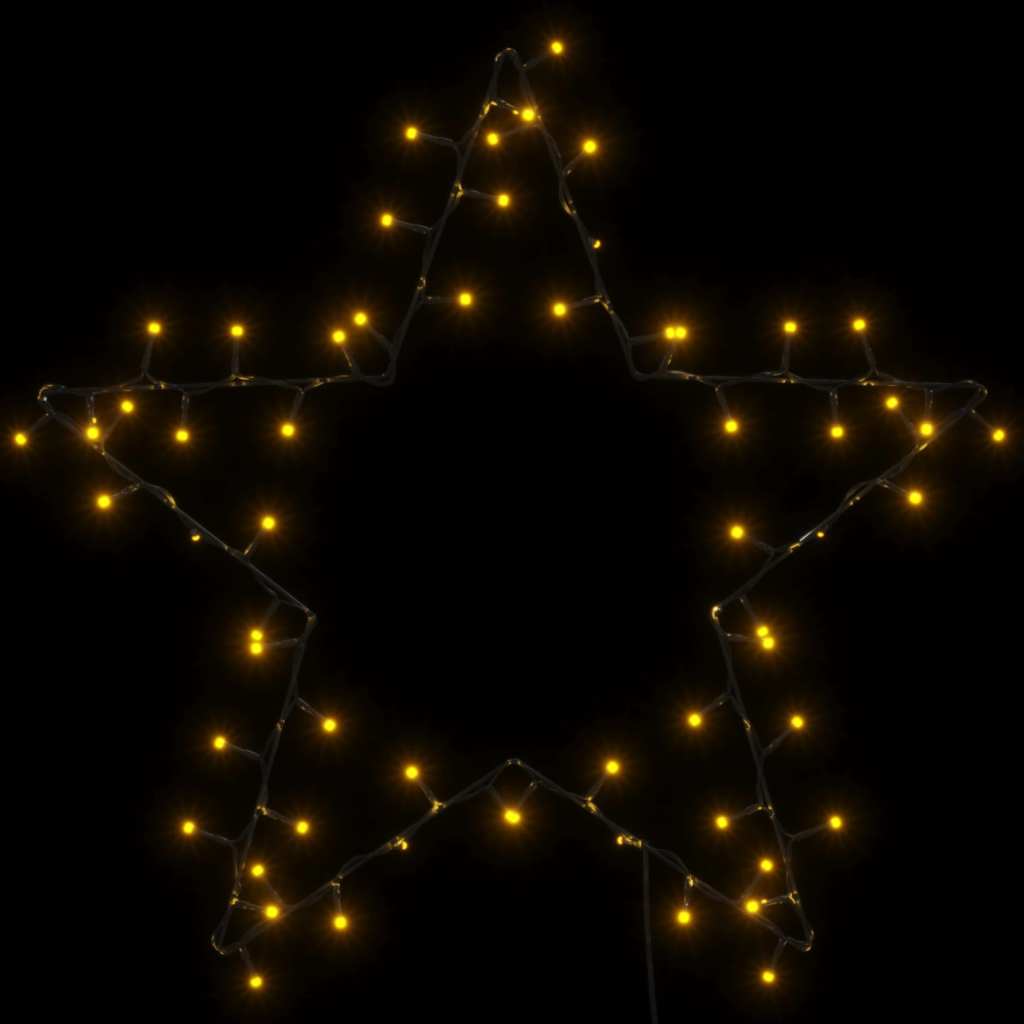 Christmas lights star silhouette 80 LEDs warm white