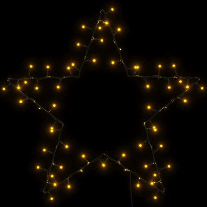 Christmas lights star silhouette 80 LEDs warm white