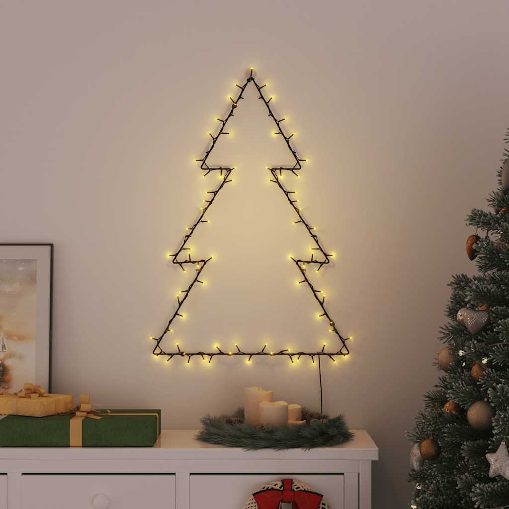 Weihnachtsbeleuchtung Weihnachtsbaum Silhouette 115 LEDs warmweiß
