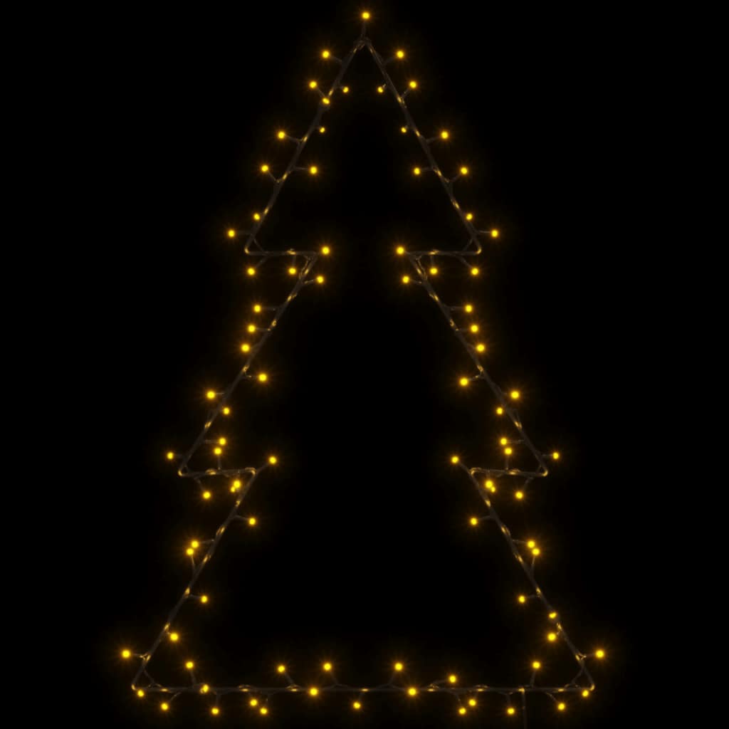 Weihnachtsbeleuchtung Weihnachtsbaum Silhouette 115 LEDs warmweiß