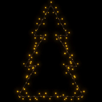 Weihnachtsbeleuchtung Weihnachtsbaum Silhouette 115 LEDs warmweiß