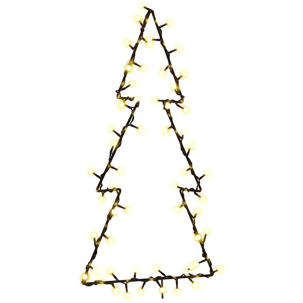 Weihnachtsbeleuchtung Weihnachtsbaum Silhouette 80 LEDs warmweiß