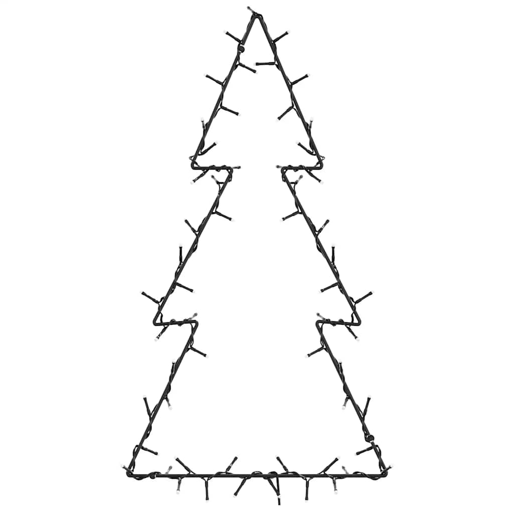 Weihnachtsbeleuchtung Weihnachtsbaum Silhouette 80 LEDs warmweiß