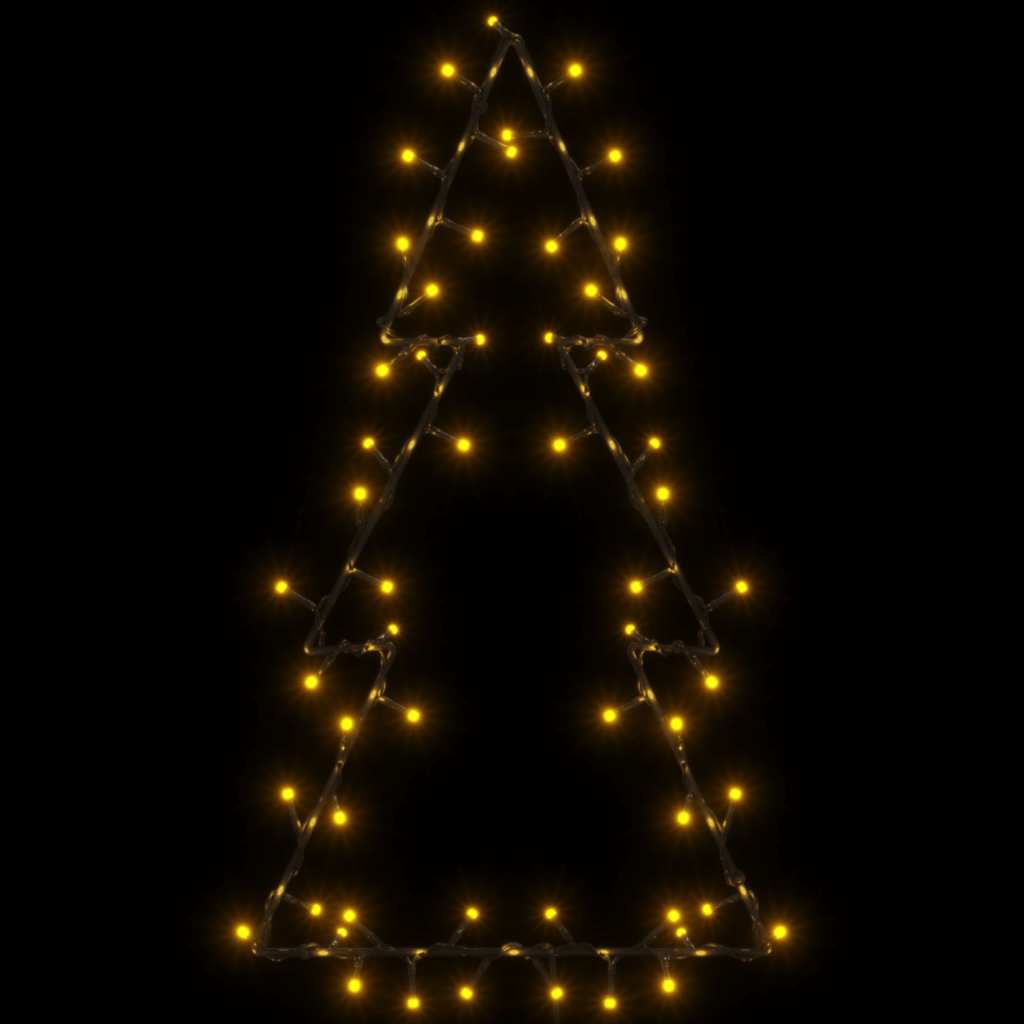 Weihnachtsbeleuchtung Weihnachtsbaum Silhouette 80 LEDs warmweiß
