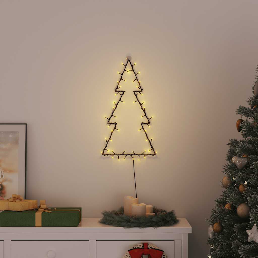 Weihnachtsbeleuchtung Weihnachtsbaum Silhouette 80 LEDs warmweiß