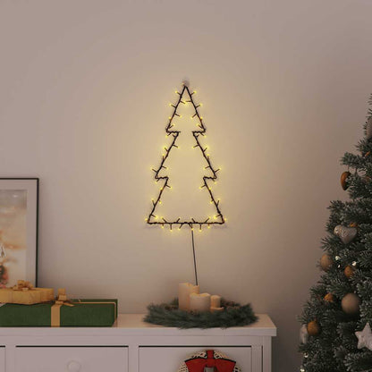 Weihnachtsbeleuchtung Weihnachtsbaum Silhouette 80 LEDs warmweiß