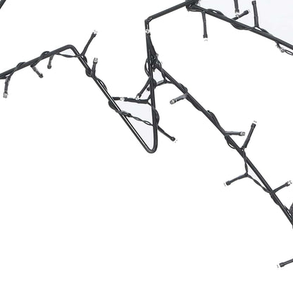 Christmas lights shooting star silhouette 115 LEDs warm white