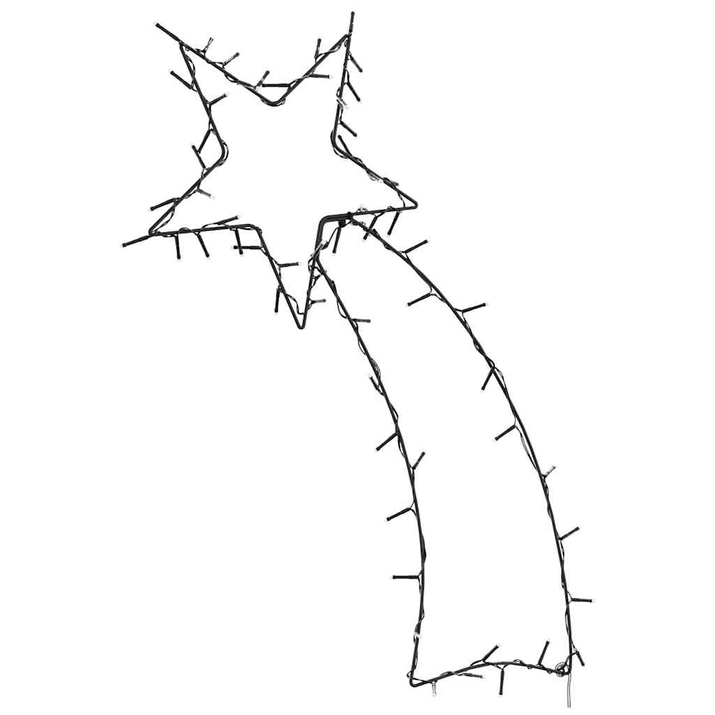 Christmas lights shooting star silhouette 80 LEDs warm white