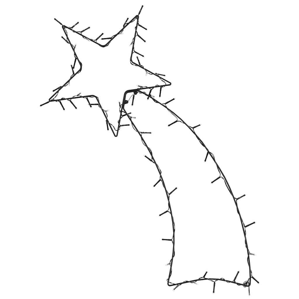 Christmas lights shooting star silhouette 80 LEDs warm white