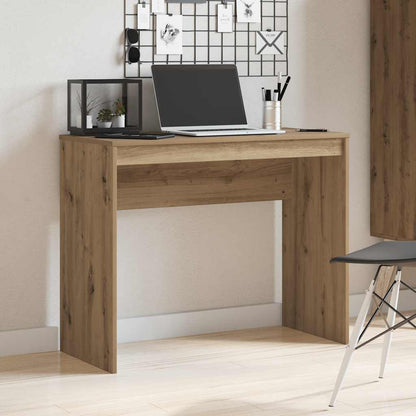 Desk 90x40x72 cm processed wood artisanal oak color