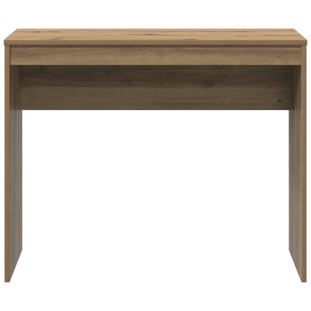 Desk 90x40x72 cm processed wood artisanal oak color