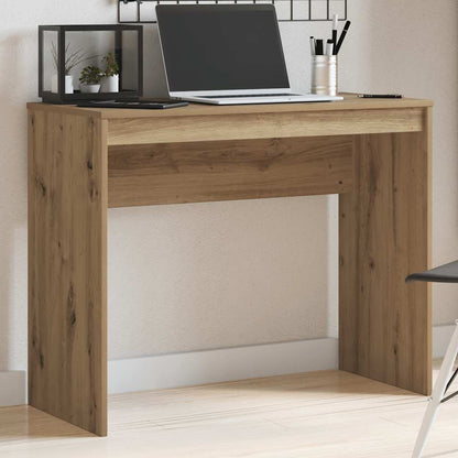 Desk 90x40x72 cm processed wood artisanal oak color