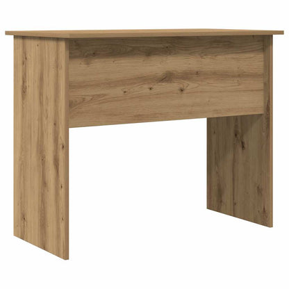 Desk 90x50x74 cm processed wood artisanal oak color