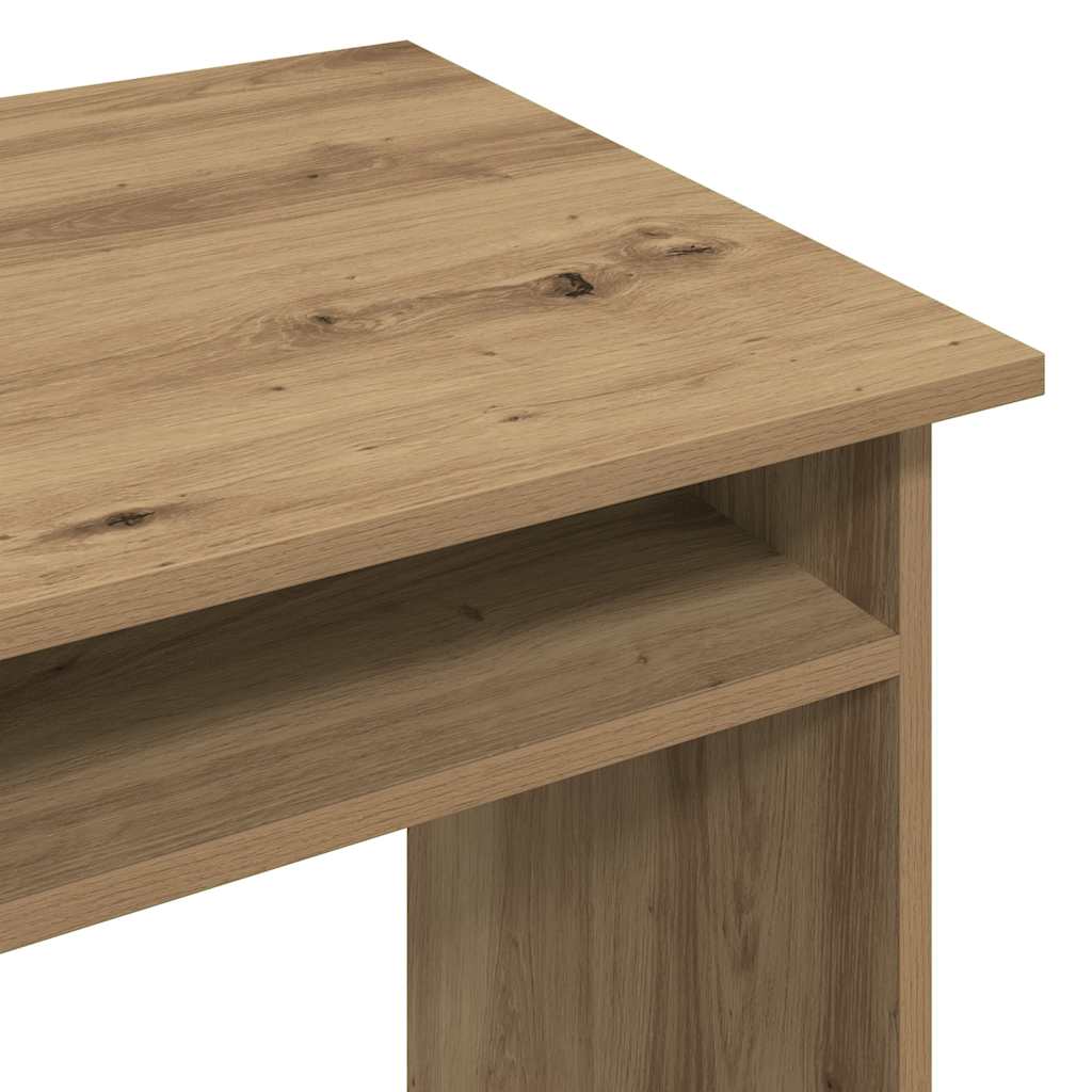 Desk 90x50x74 cm processed wood artisanal oak color