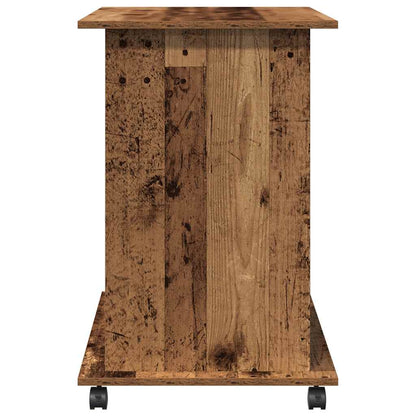 Computerbureau 80x50x75 cm bewerkt hout oud houtkleurig