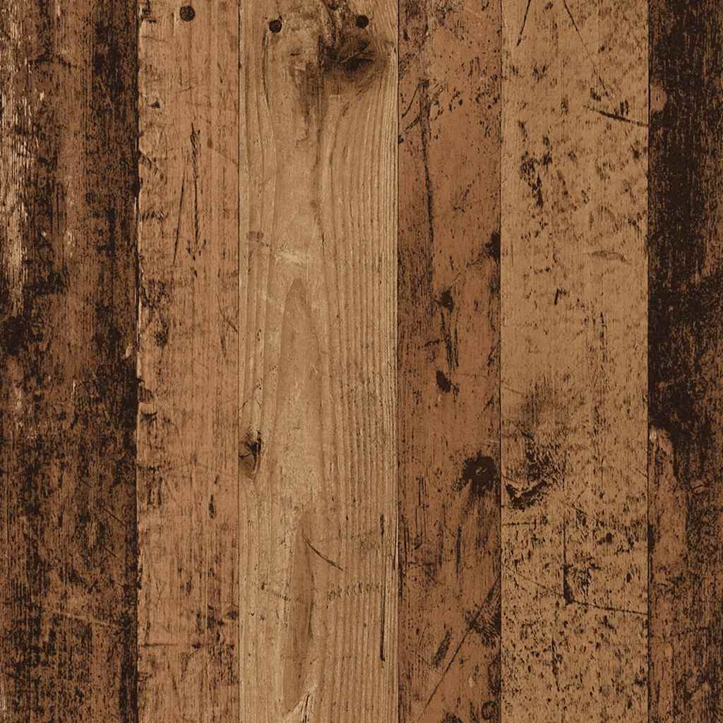 Computerbureau 80x50x75 cm bewerkt hout oud houtkleurig